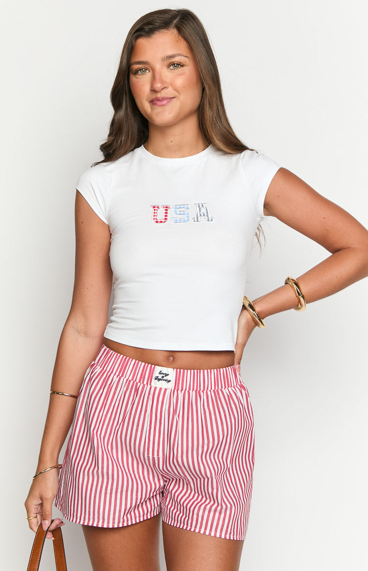 Brad Red Stripe Boxer Shorts Image