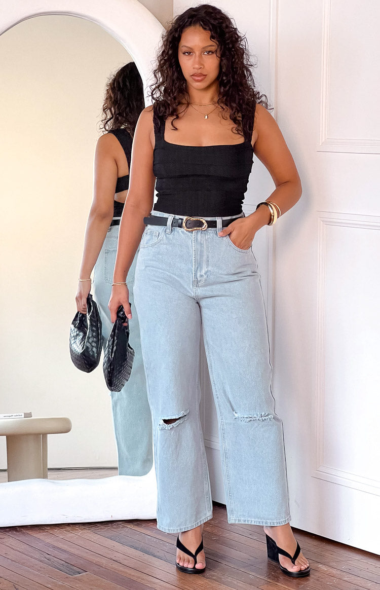 Robin Wide Leg Jeans Blue Image
