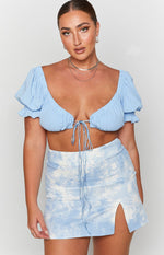 Laura Skirt Tie Dye Denim Image