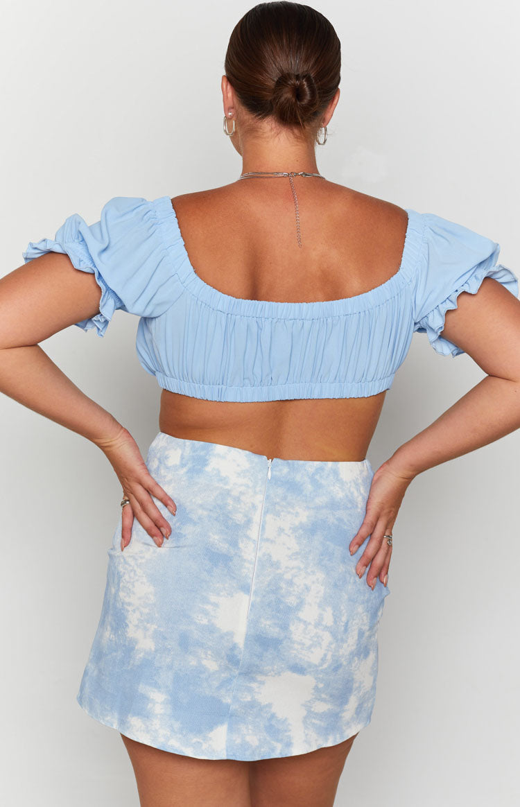 Laura Skirt Tie Dye Denim Image