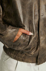 Lioness Kenny Chocolate Bomber Jacket Image